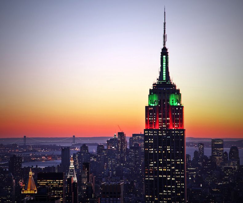 Empire state Building at night