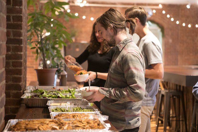 6 companies with catered lunches